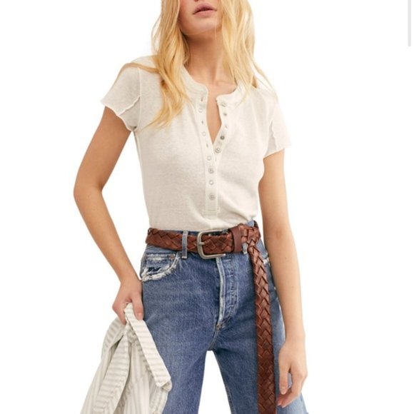 Free People Kia Henley T-Shirt. XS,S,M,L - Picture 2 of 10